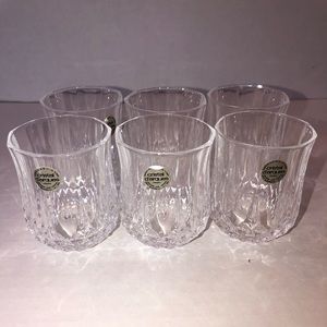 French Cut Lead crystal shot glasses